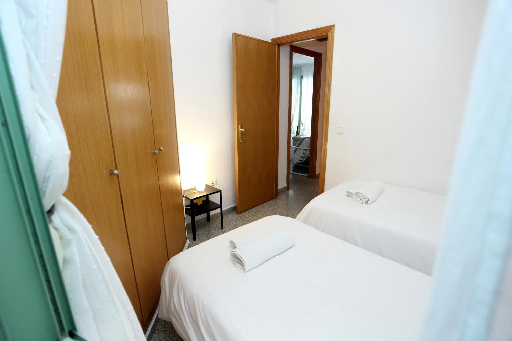 Apartamento Dos Habitaciones Primera Linea De Playa Valência Exterior foto