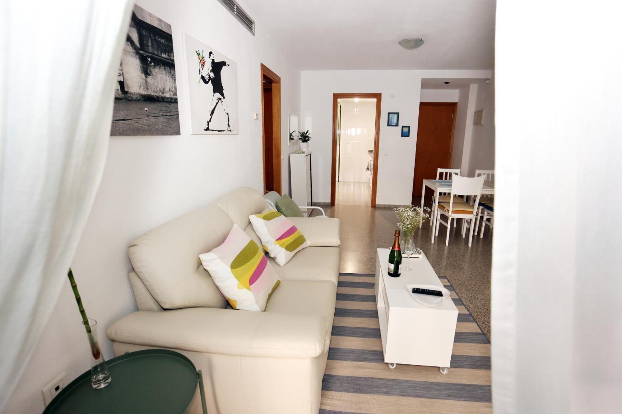 Apartamento Dos Habitaciones Primera Linea De Playa Valência Exterior foto