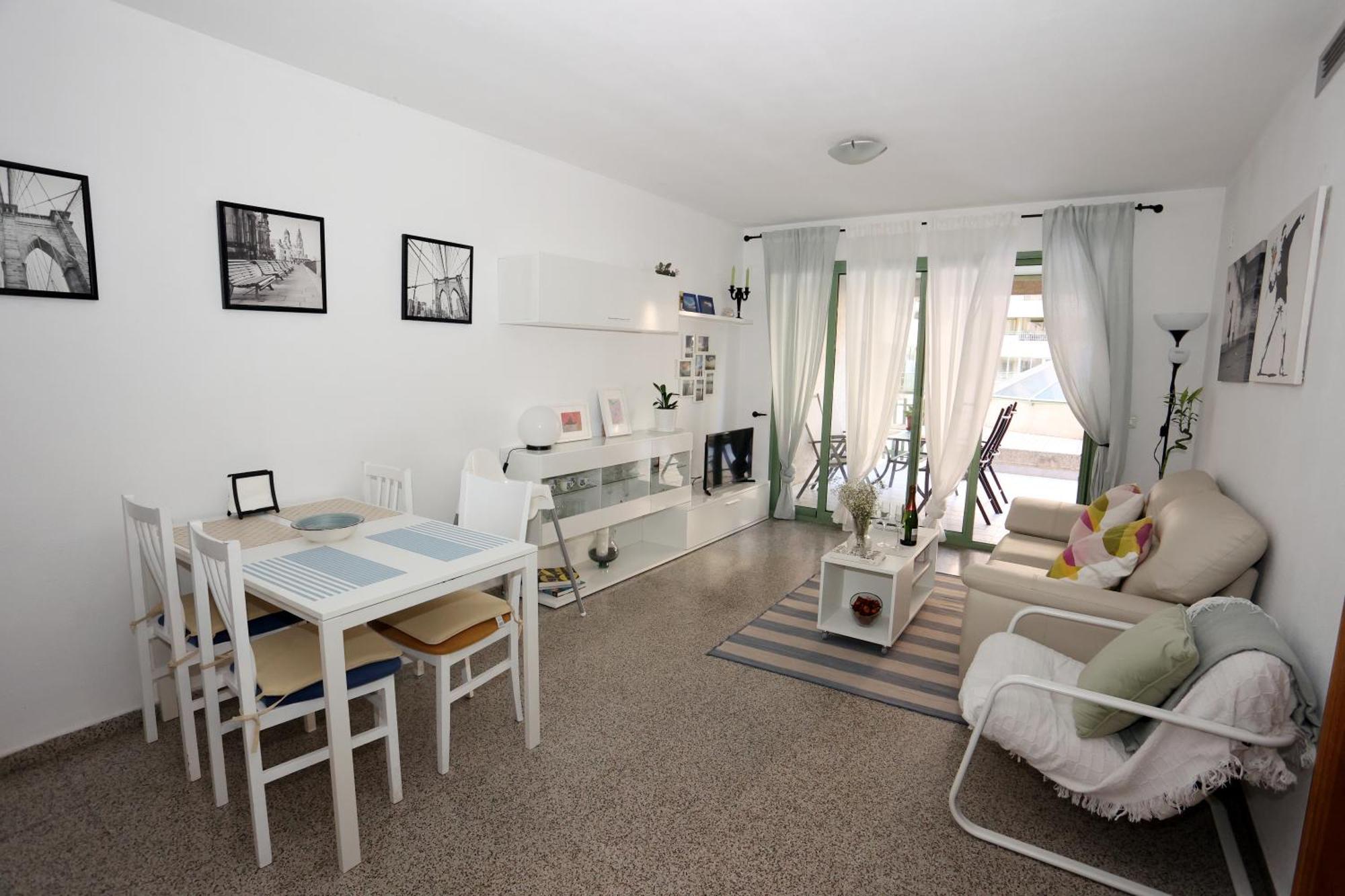 Apartamento Dos Habitaciones Primera Linea De Playa Valência Exterior foto